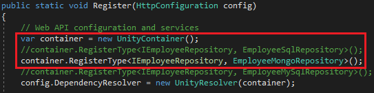 Connect MS SQL, MongoDB And MySQL Databases From Same MVC App Using Dependency Injection